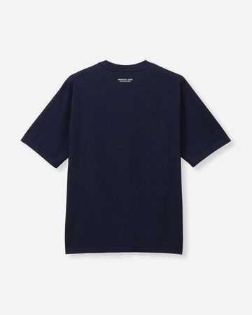 INDIGO YARN DYED TEE - SKULL,Indigo, large image number 6