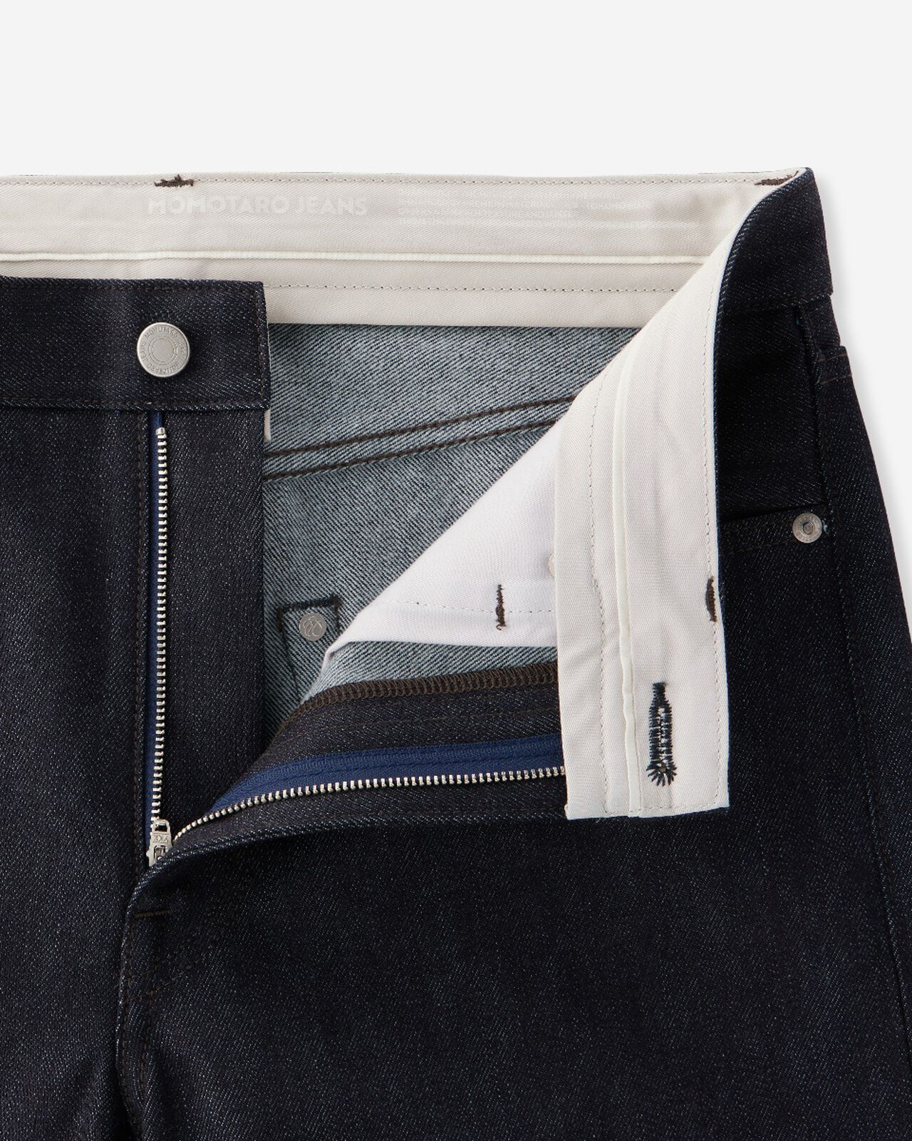 #100 CASHMERE STRAIGHT 13.7oz ZIPPER FLY,Indigo, large image number 12