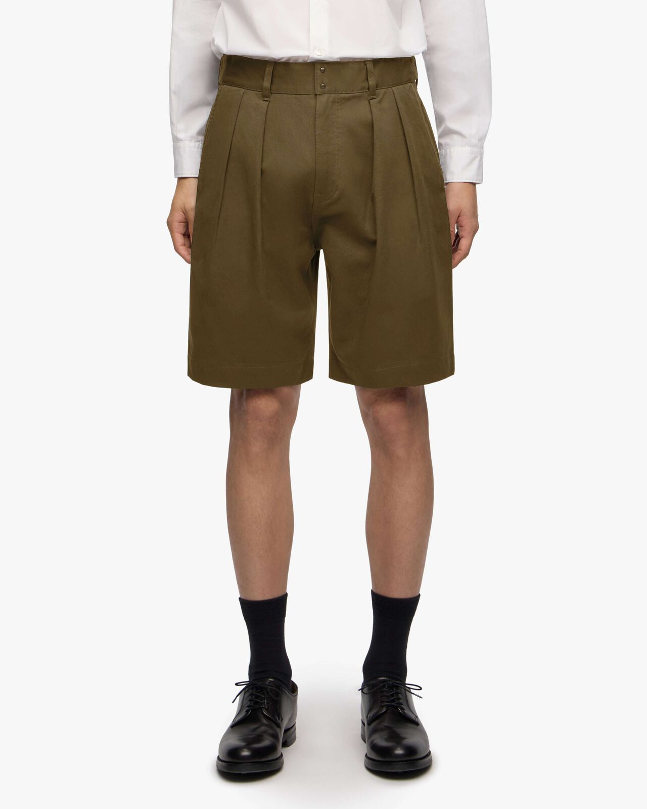 WESTPOINT WIDE SHORTS-FABRIC DYE,KHAKI, large image number 0