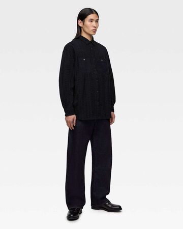SASHIKO WORK SHIRT,Indigo, large image number 3