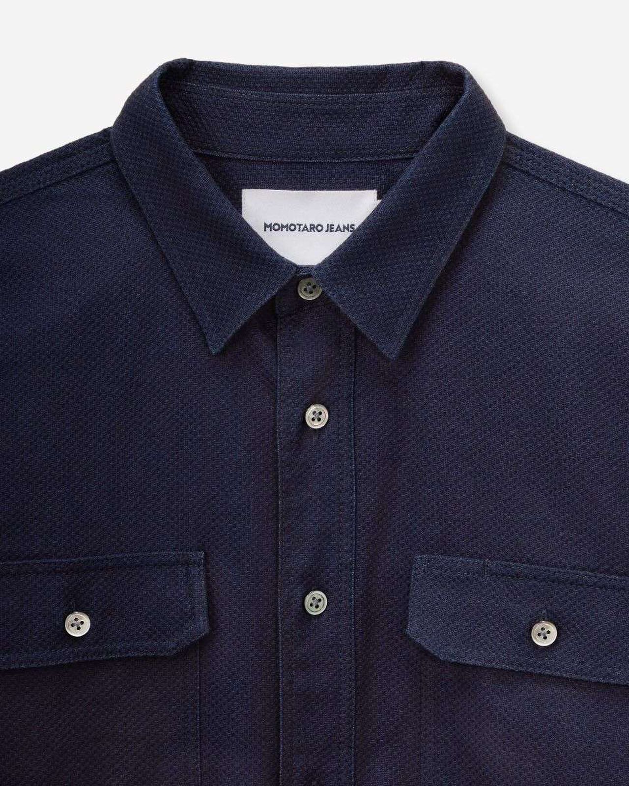 SASHIKO CPO SHIRT,Indaco, large image number 7