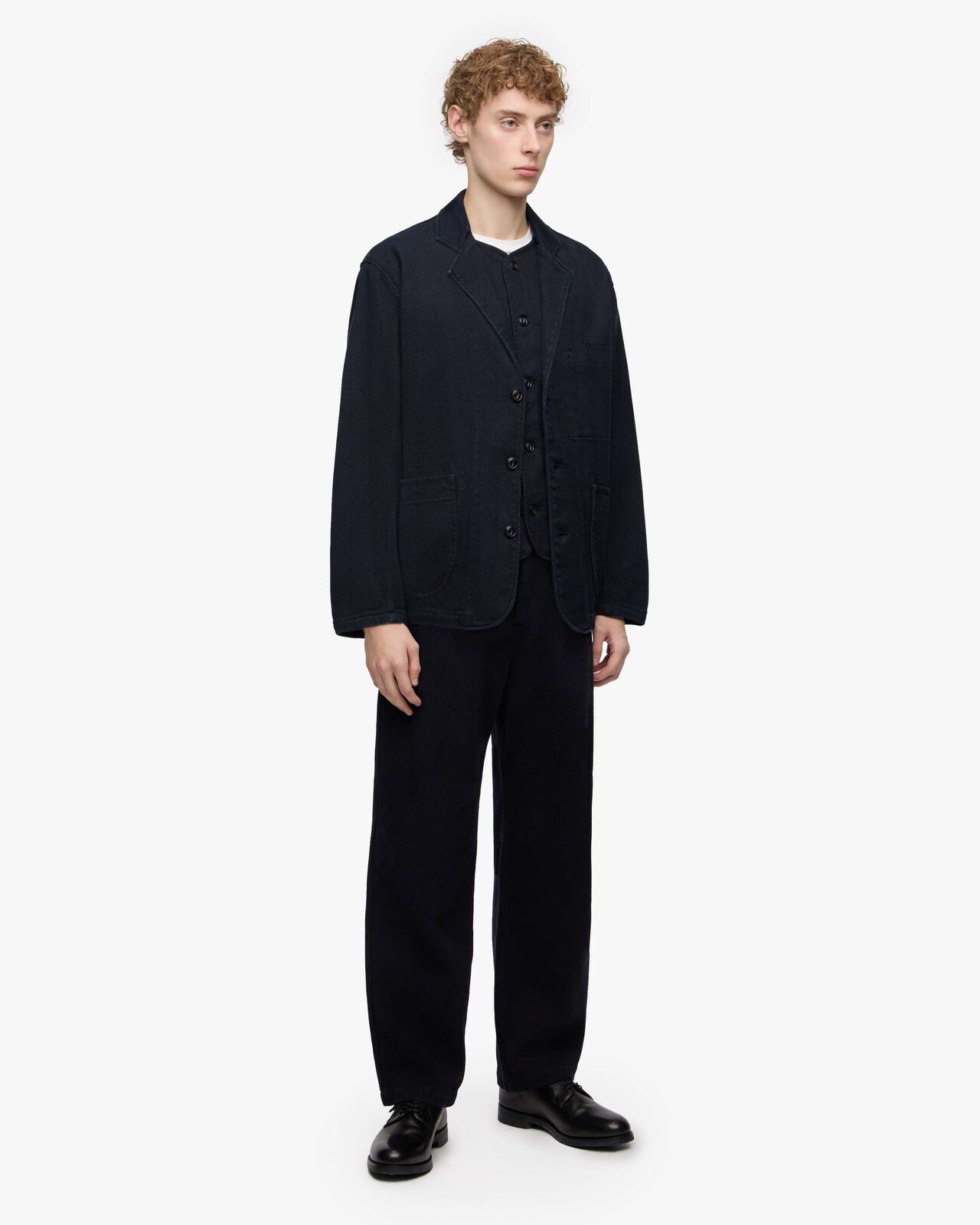 SASHIKO PANTS-OVERDYE,Indigo, large image number 3
