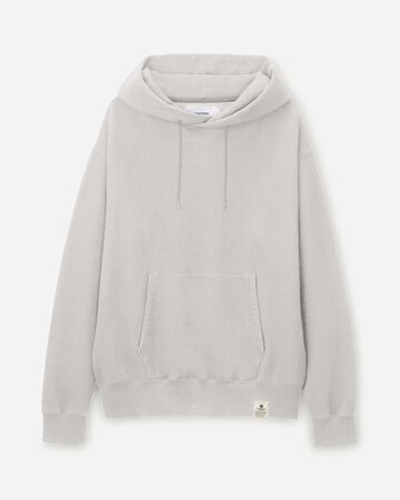 LOOPWHEEL SWEAT HOODY P/O,GRY, large image number 4
