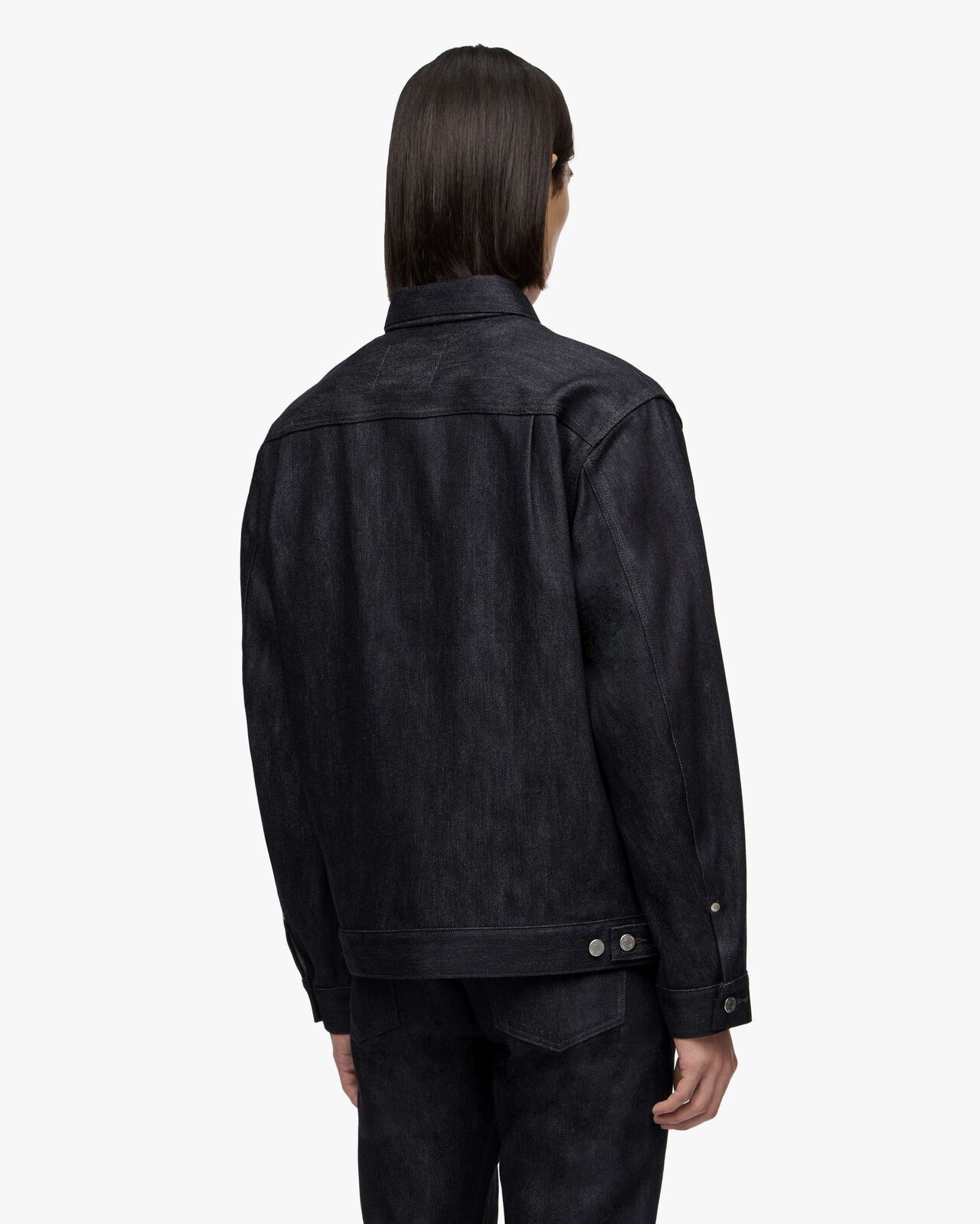 #002 CASHMERE DENIM JACKET 13.7oz,Indaco, large image number 2