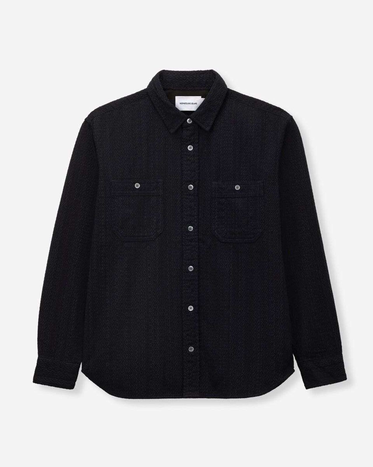 SASHIKO WORK SHIRT,Indigo, large image number 5