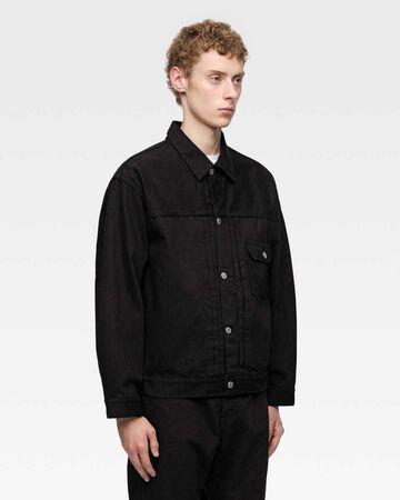 #001 DENIM JACKET - KYOTOMONTSUKI DYED,BLK, large image number 1