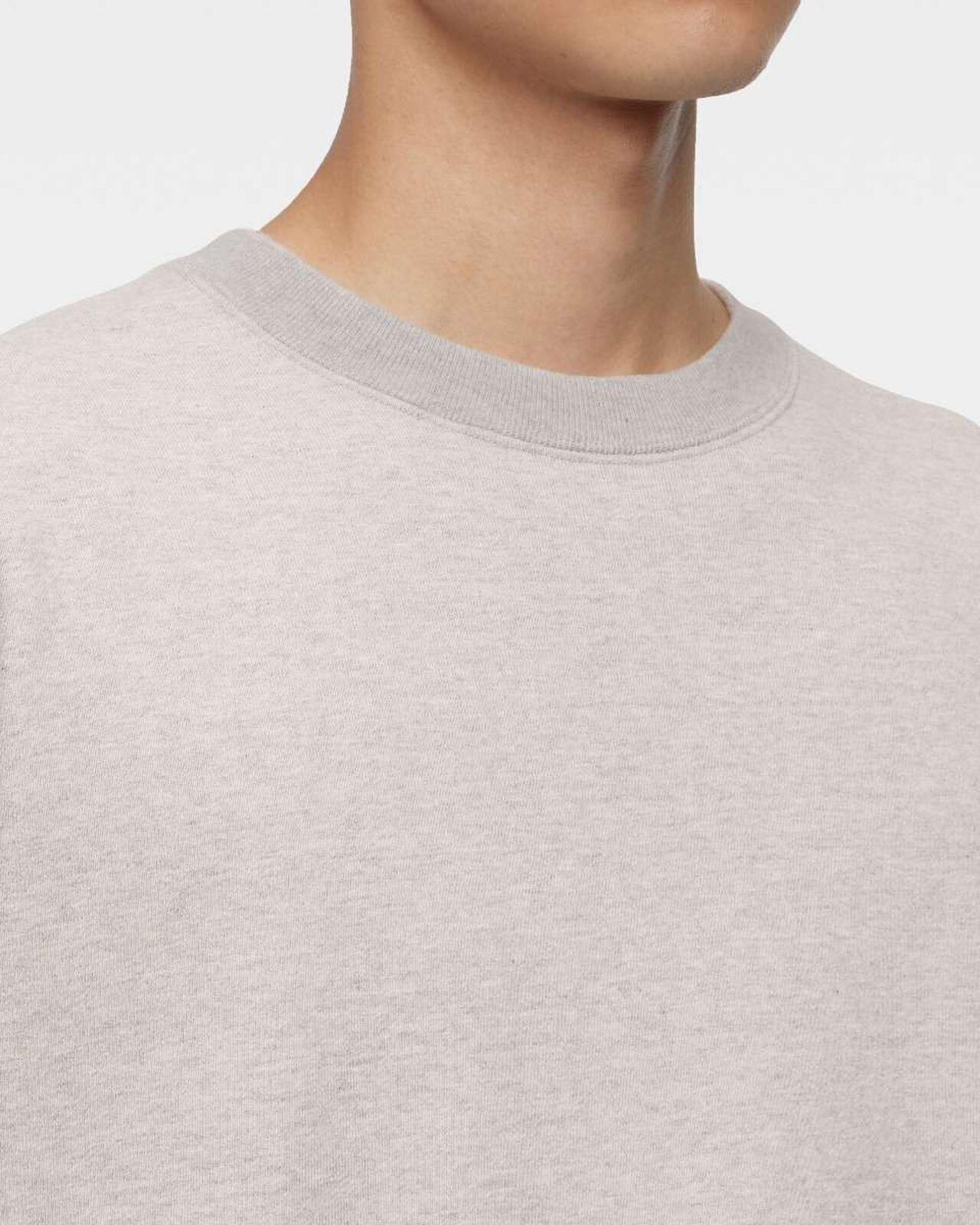 HEAVY TERRY SWEAT SHIRT,GRY, large image number 4