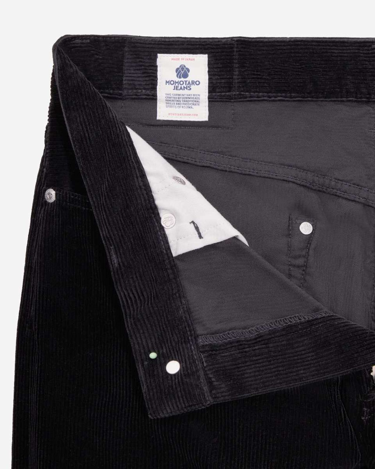 #100 STRAIGHT - CORDUROY,Hitam, large image number 8