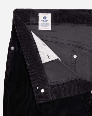 #100 STRAIGHT - CORDUROY,Hitam, large image number 8