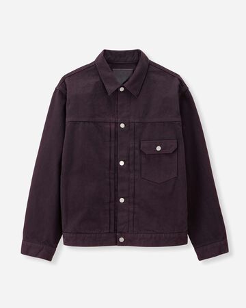 #001 DENIM JACKET - SHIKON,PURPLE, large image number 6