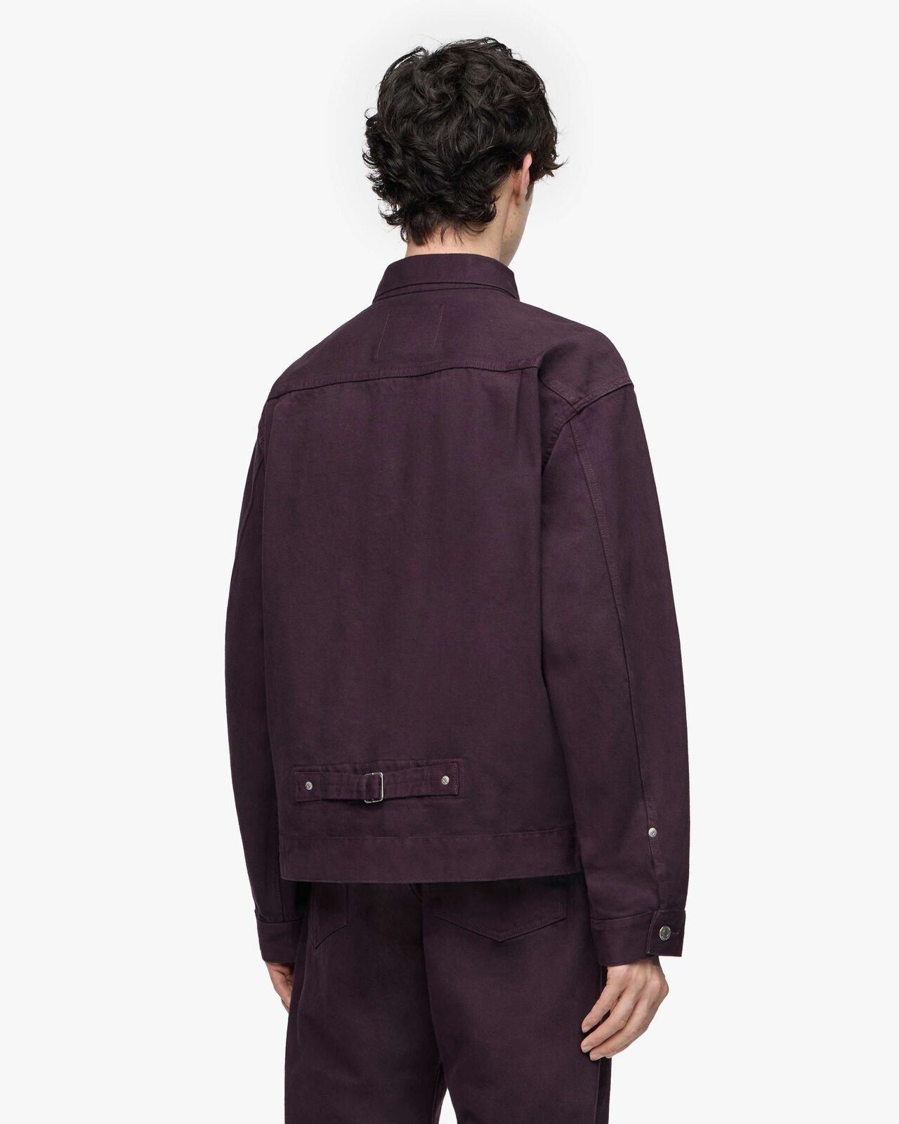 #001 DENIM JACKET - SHIKON,PURPLE, large image number 2