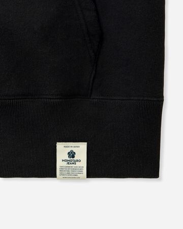 LOOPWHEEL SWEAT ZIP UP HOODY,BLK, large image number 7