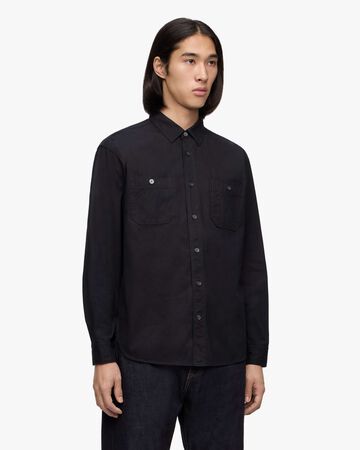 SASHIKO L/S SHIRT,Indigo, large image number 1