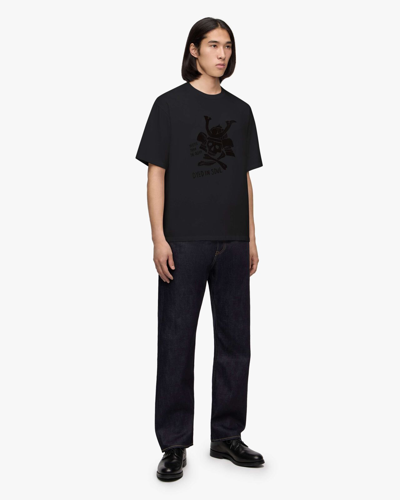 ZIMBABWE COTTON S/S TEE- SKULL,NAVY, large image number 1