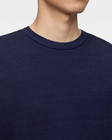 YARN DYED S/S TEE - INDIGO,Indigo, large image number 4