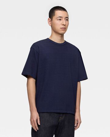 YARN DYED S/S TEE - INDIGO,Indigo, large image number 1